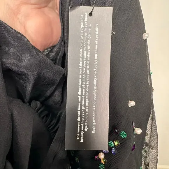 NWT Azeeza Atwood Sequin Dress Black Mini Cocktail Party Vegas LBD Size XS - Picture 11 of 12